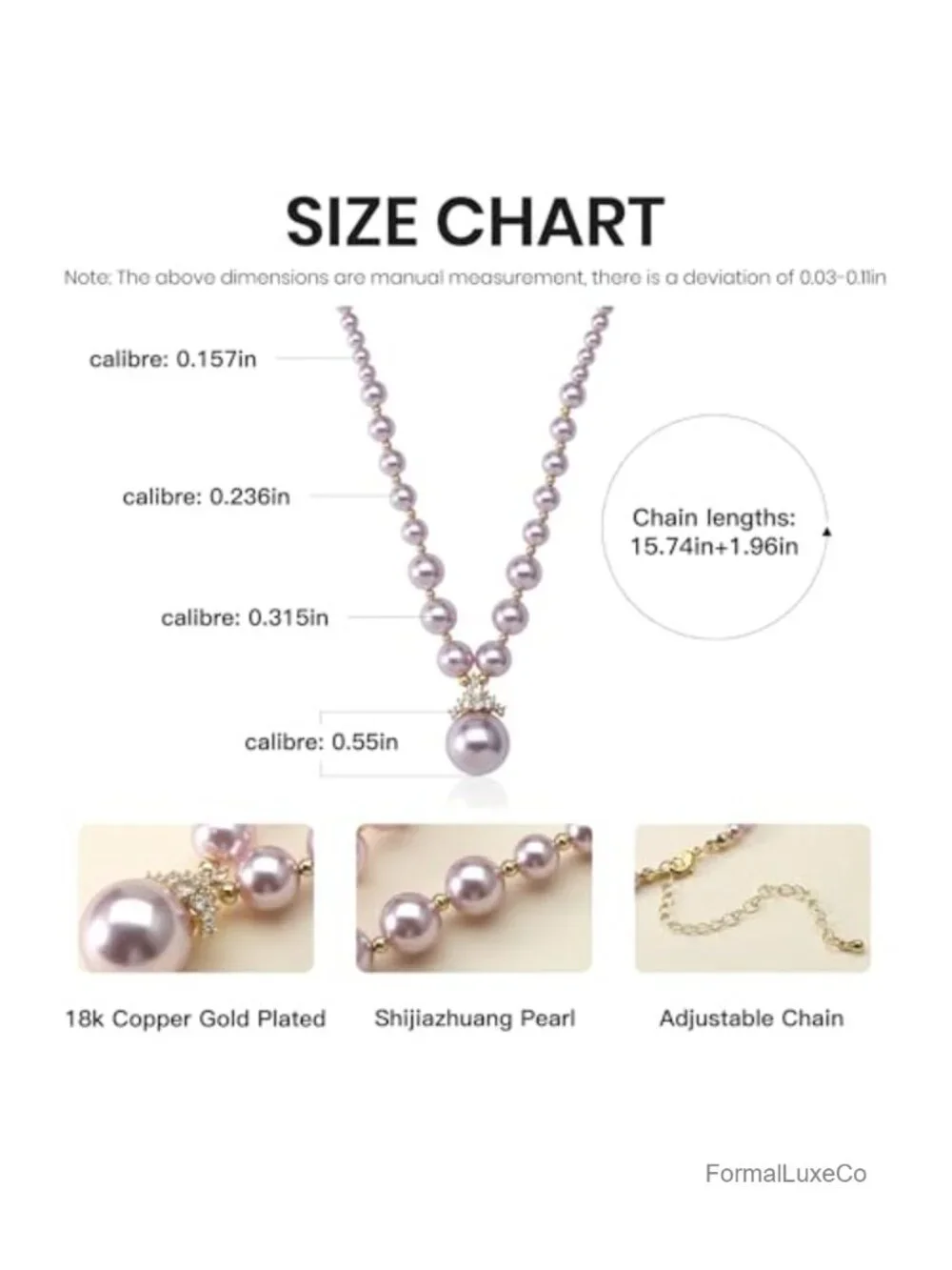 18K Gold Plated Imitation Pearl Choker Necklace with Cubic Zirconia Crown